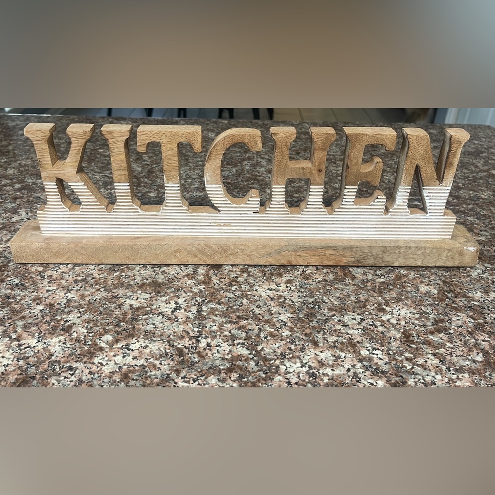 Wooden kitchen decor